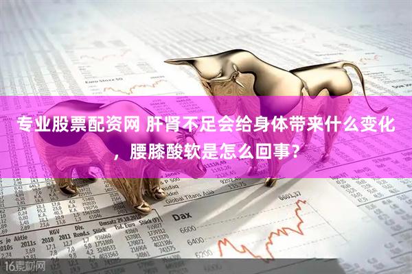 专业股票配资网 肝肾不足会给身体带来什么变化，腰膝酸软是怎么回事？